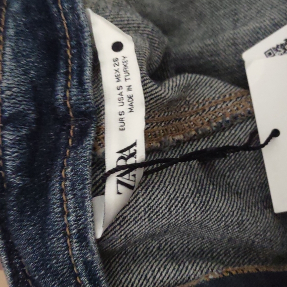 ZARA Contrast denim dress - Picture 7 of 7